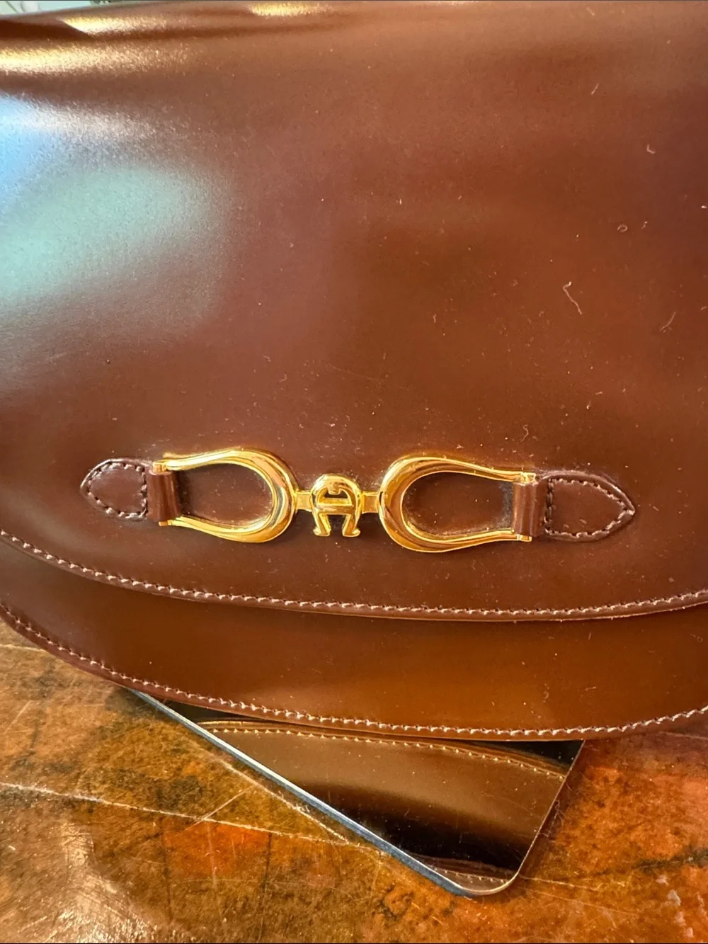 Etienne Aigner sleek brown